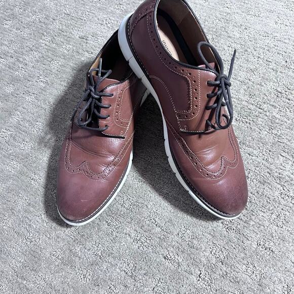 Johnston & Murphy Men’s Shoes Tan Holden Wingtip Size 9M 20-8370 - Picture 3 of 5